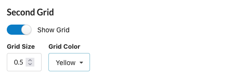Second grid settings